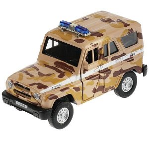 HUNTERLADA4X4-12DB12-MIL Машина металл UAZ HUNTER/LADA 4x4 КАМУФЛЯЖ 12 см,двер,баг,инерц,ассорт. Технопарк уп-12шт в кор.6уп