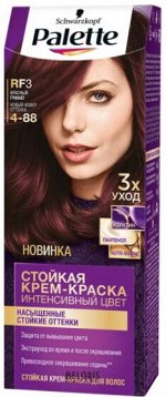 Стойкая крем краска Palette RF3 Красный гранат