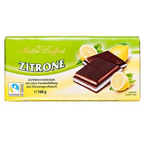 Шоколад MAITRE TRUFFOUT Zitrone 100 г 1уп.х 20 шт.