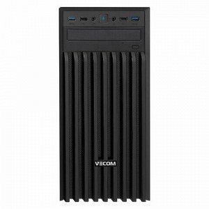 Системный блок VECOM T619 INTEL Core i3-10100 3,6 ГГц, 4 ГБ, 500 ГБ, DVD-RW, DOS, черный, 26068