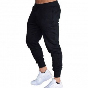 Мужские спортивные штаны 3003 "Однотонные" Черные