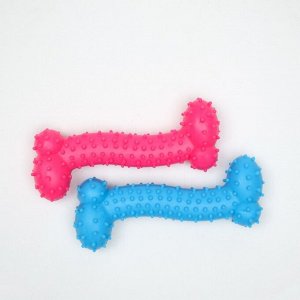 Игрушка для собак "Гантель шипованная", TPR, 10,5 см, микс цветов