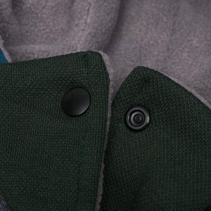 Куртка для собак, XL (ДС 35 см, ОШ 32 см, ОГ 49 см), тёмно-зелёная