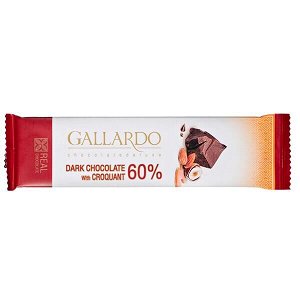 Шоколад GALLARDO 60% Грильяж 23 г