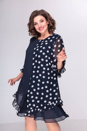 Платье Moda Versal П2358 т.синий