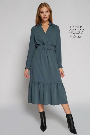 Платье / Bazalini 4037 серо-зеленый