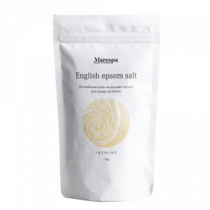 Английская соль для ванн "Эпсом", c эфирным маслом жасмина и ванили Marespa, 1 кг