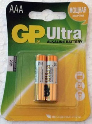 Батарейки GP LR03 24AU Ultra к-т2шт