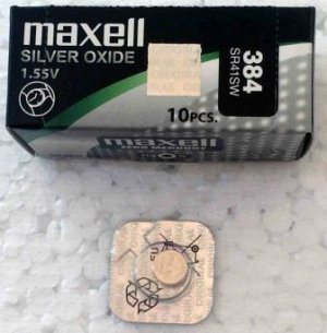 Батарейки MAXELL SR41SW (384) BL-1