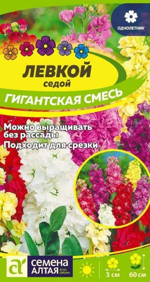 Цветы Левкой Гигантская Смесь окрасок 0,2 гр
