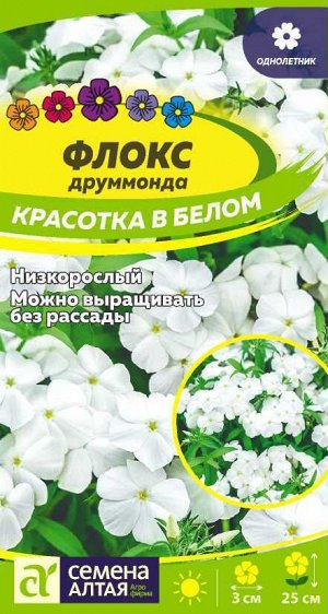 Цветы Флокс Красотка в белом Друммонда 0,1 гр