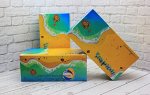 Салфетки бумажные в коробке (желтая) SeaPrim