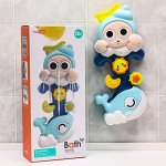 Набор игрушек для игры в ванне «Улиточка - мельница», на присоске