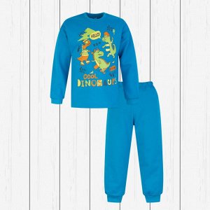 Пижама детская с принтом (футер) 60(110)
