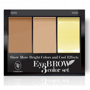 Набор теней для коррекции бровей с воском EYEBROW 3 COLOR SET, ТФ, Триумф, TRIUMPH EXPS