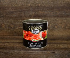 Томаты резаные кубиком в томатном соке "Antica Napoli" (2,500 кг) ж/б.