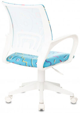 Кресло детское Бюрократ KD-W4 голубой Sticks 06 крестовина пластик белый пластик белый