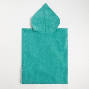 Полотенце-пончо Крошка Я «Гномик», цвет зелёный, размер 24-32, 100 % хлопок, 320 г/м2