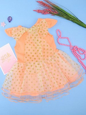 Платье для девочки персиковый
