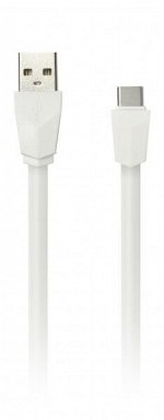 Дата-кабель Smartbuy USB 2.0 - USB TYPE C, плоский, длина 1 м, белый (iK-3112r white)