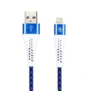 Дата-кабель Smartbuy 8pin CHESS синий, 2 А, 1 метр (iK-512CSS blue)/100
