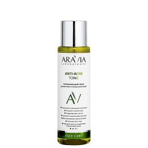 "ARAVIA Laboratories" Успокаивающий тоник для жирной и проблемной кожи Anti-Acne Tonic, 250 мл