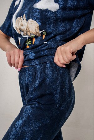 Пижама Ткань: Кулирка (100% хлопок)
Цвет: Синий/Темно-синий
Год: 2021
Страна: Россия
