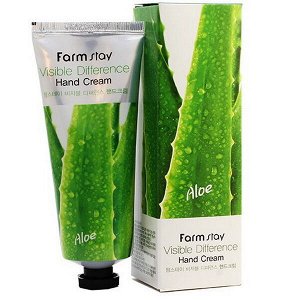 Крем для рук с алоэ вера FarmStay Visible Difference Aloe Vera Hand Cream, 100гр
