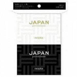 140308  "NEPIA" "JAPAN premium" Бумажные двухслойные носовые платки 10 шт./уп. (упаковка 6 шт.), 1/100