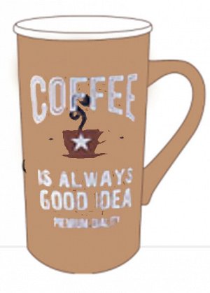 Кружка "Coffee is always good idea" 470мл KRJYD825 ВЭД