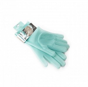"Water blue" Перчатки силиконовые для мытья посуды HB8296CC ВЭД