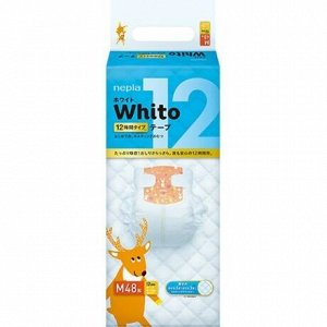 527703 "Whito" Детские подгузники (для девочек и мальчиков) 48 шт., 6-11 кг (М) 12 часов 1/4