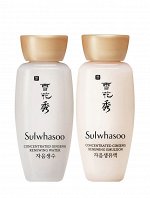 Восстанавливающая эмульсия  с экстрактом женьшеня SULWHASOO CONCENTRATED GINSENG RENEWING WATER + EMULSION 15m + 15ml