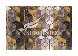 SHAHINTEX DIGITAL PRINT Коврик влаговпитывающий 80х120см "Куб", цв.серый