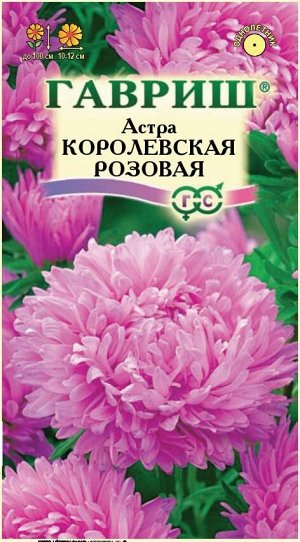 Астра Королевская Розовая пионов, махр, до 100см, однол 0,3гр Гавриш/ЦВ
