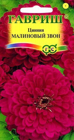 Цинния Малиновый Звон георгинов, малиново-розовая, 70-90см, однол 0,3гр Гавриш/ЦВ