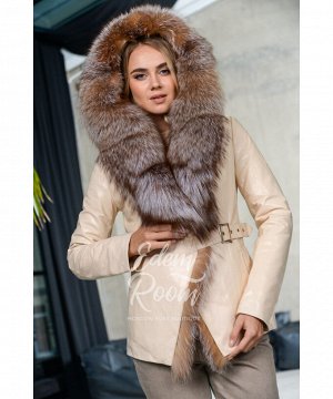 Кожаная куртка с мехом для прохладной погоды Артикул: GL-905-2-65-CH