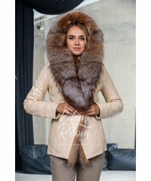 Кожаная куртка с мехом для прохладной погоды Артикул: GL-905-2-65-CH
