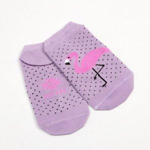 Носки укороченные "Фламинго" р.36-39 (23-25 см), розовый