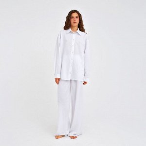 Пижама женская (сорочка, брюки) MINAKU: Home collection цвет белый