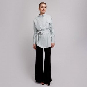 Рубашка женская MINAKU: Leather look цвет мятный