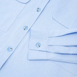 Пижама женская (сорочка, брюки) MINAKU: Home collection цвет голубой, р-р 46