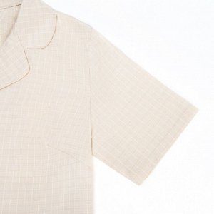 Комплект женский (рубашка, шорты) MINAKU: Home collection цвет бежевый