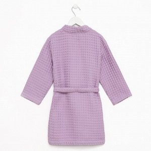 Халат вафельный детский Крошка Я "Boho" размер 32 ( см) цвет сиреневый, 100% хлопок 290 г/м2