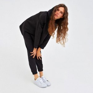 Костюм женский (толстовка, брюки) MINAKU: Home comfort, чёрный
