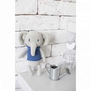 Амигуруми: Мягкая игрушка «Слоненок Мо», набор для вязания, 10  4  14 см