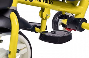 Детский трехколесный велосипед с родительской ручкой (2022) Farfello S-1601 Желтый S-1601