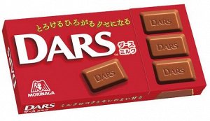 Молочный шоколад "DARS" Моринага 42г 1/10/160 Япония
