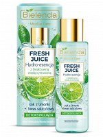 BIELENDA FRESH JUICE  Гидроэссенция для ухода за лицом 110 мл Детоксифицирующая, Лайм /12шт/