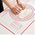 Силиконовый коврик для раскатки теста с разметкой, 40*60 см